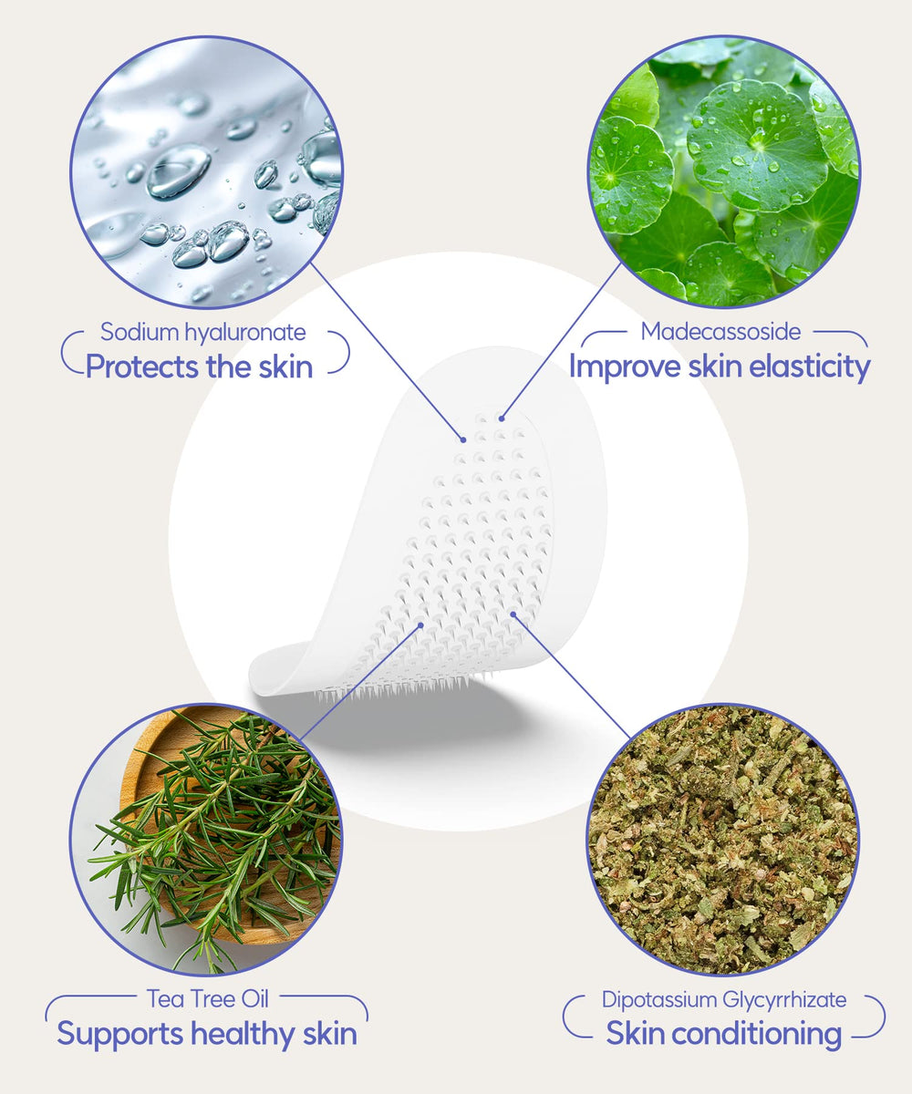Vilvin microdart patches with hyaluronic acid provide nourishing hydration for dry skin areas
