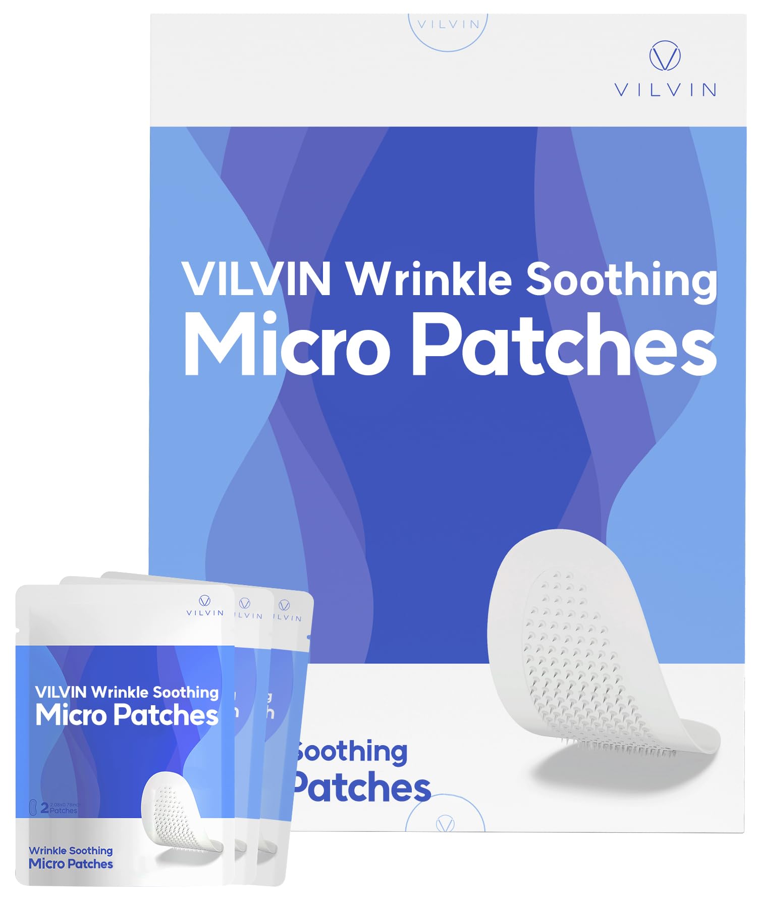 Vilvin dissolving microdart patches packaging highlights overnight skincare convenience