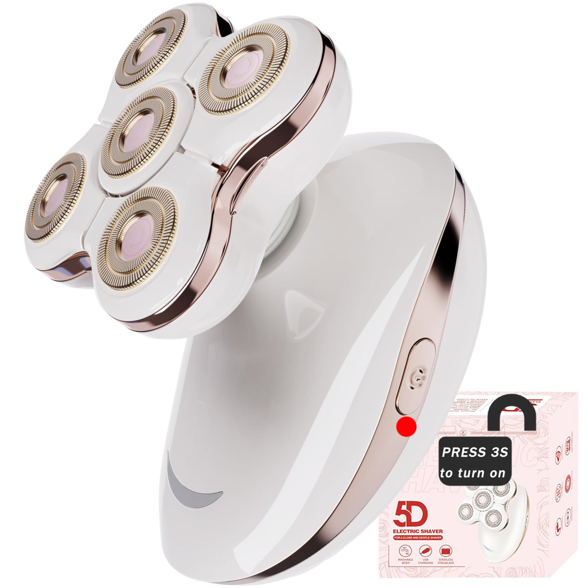 VIMC electric razor legs detachable head for precise, comfortable grooming