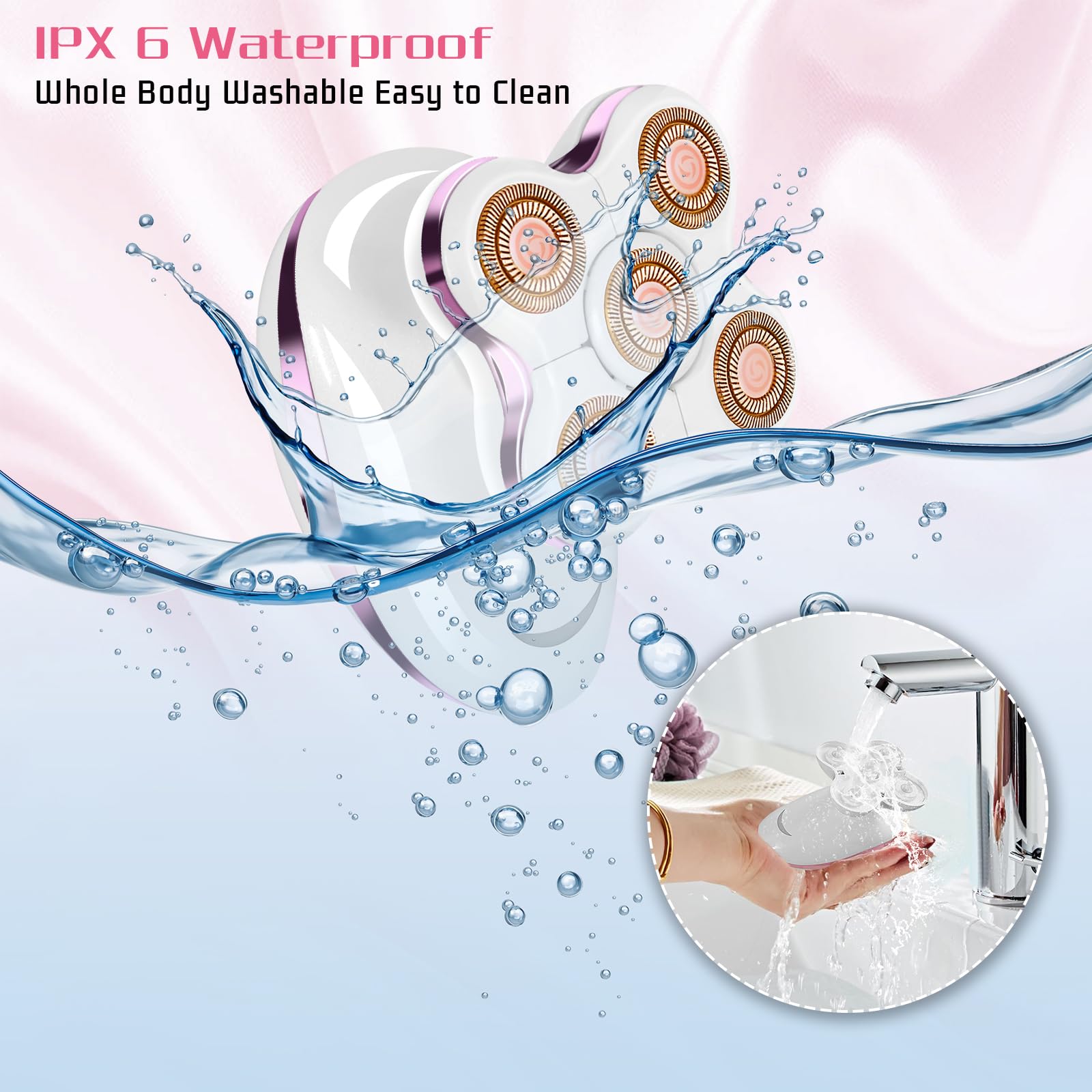 VIMC waterproof design shown for easy rinse and hygiene