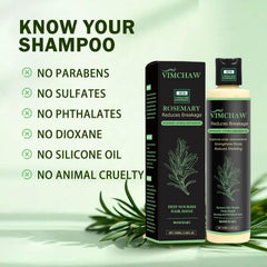 Vimchaw rosemary shampoo lather close-up emphasizes gentle cleansing without stripping oils.