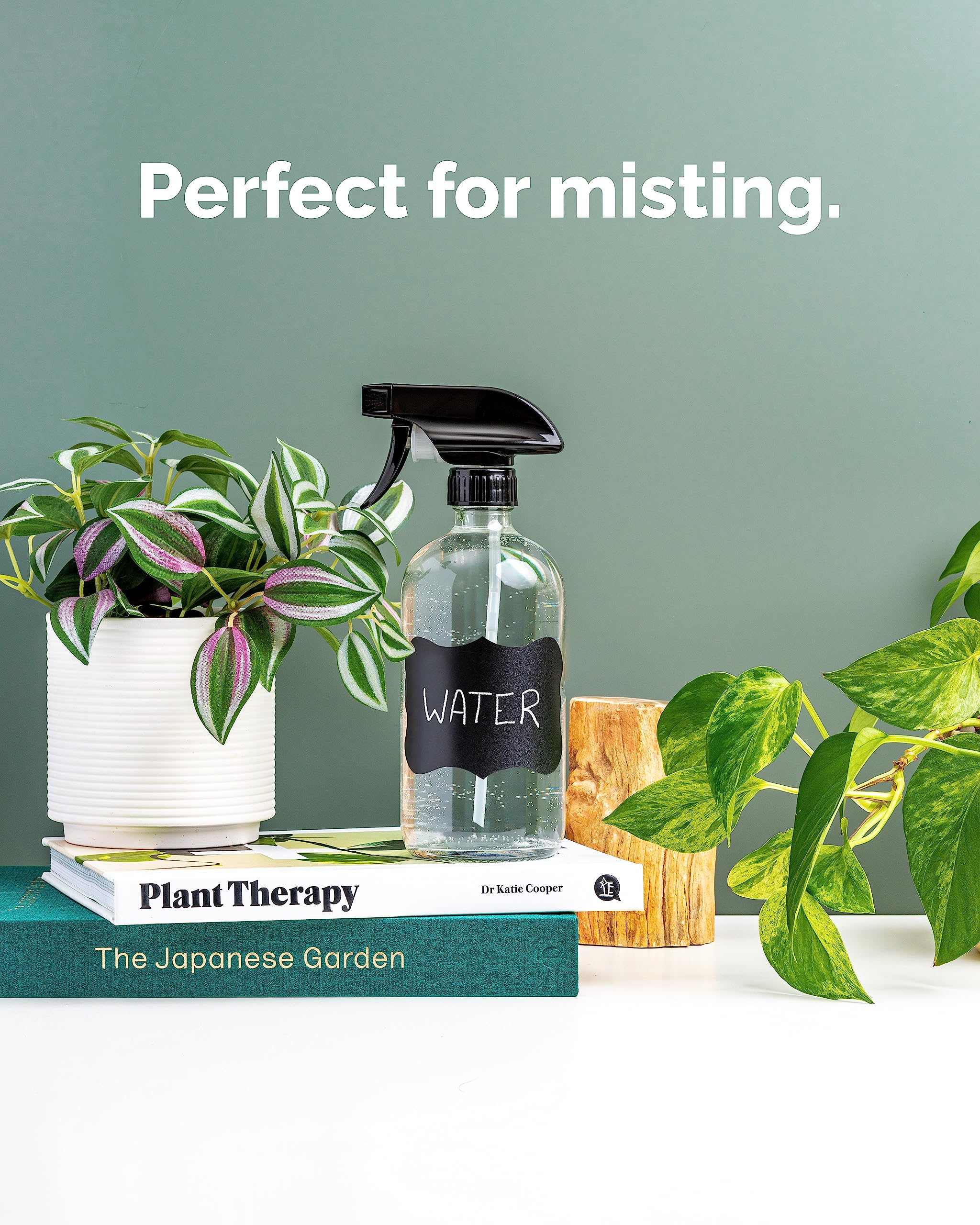 Vine Creations waterproof-labels keep cleaners organized and clearly identified.
