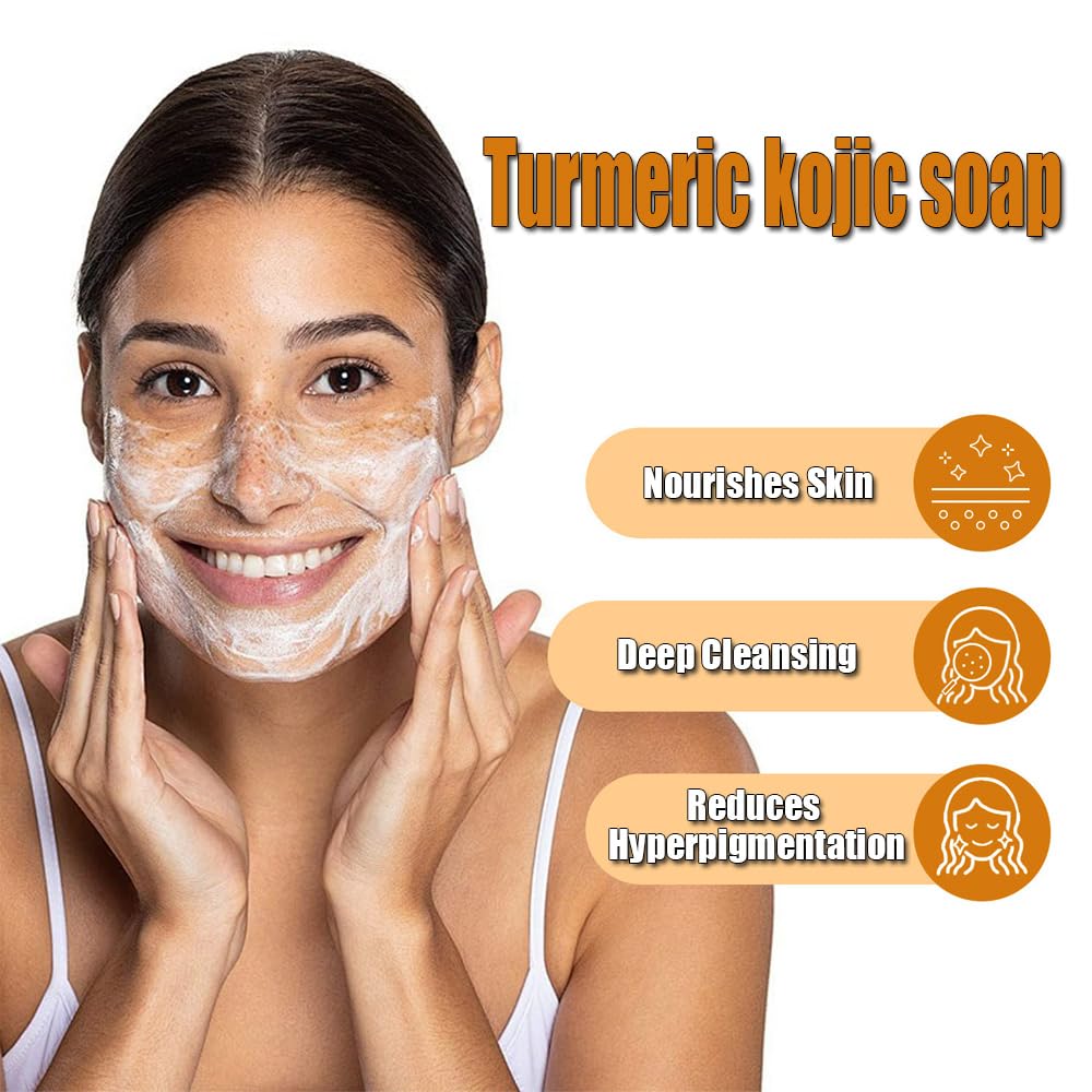 Vingtank Lemon Turmeric Soap bar close-up with refreshing citrus aroma