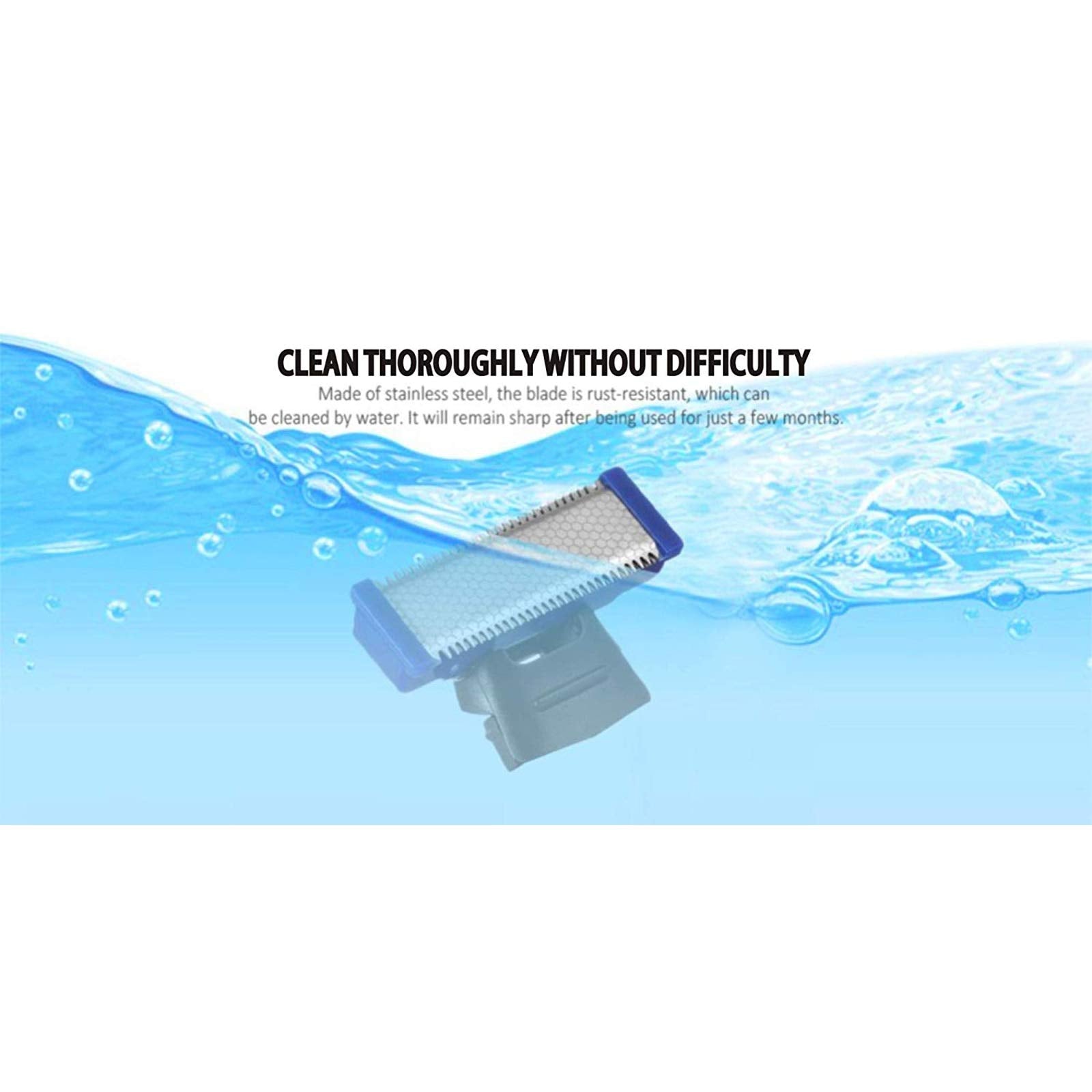 Vini glide coating rounded tips protect skin during precise trims.