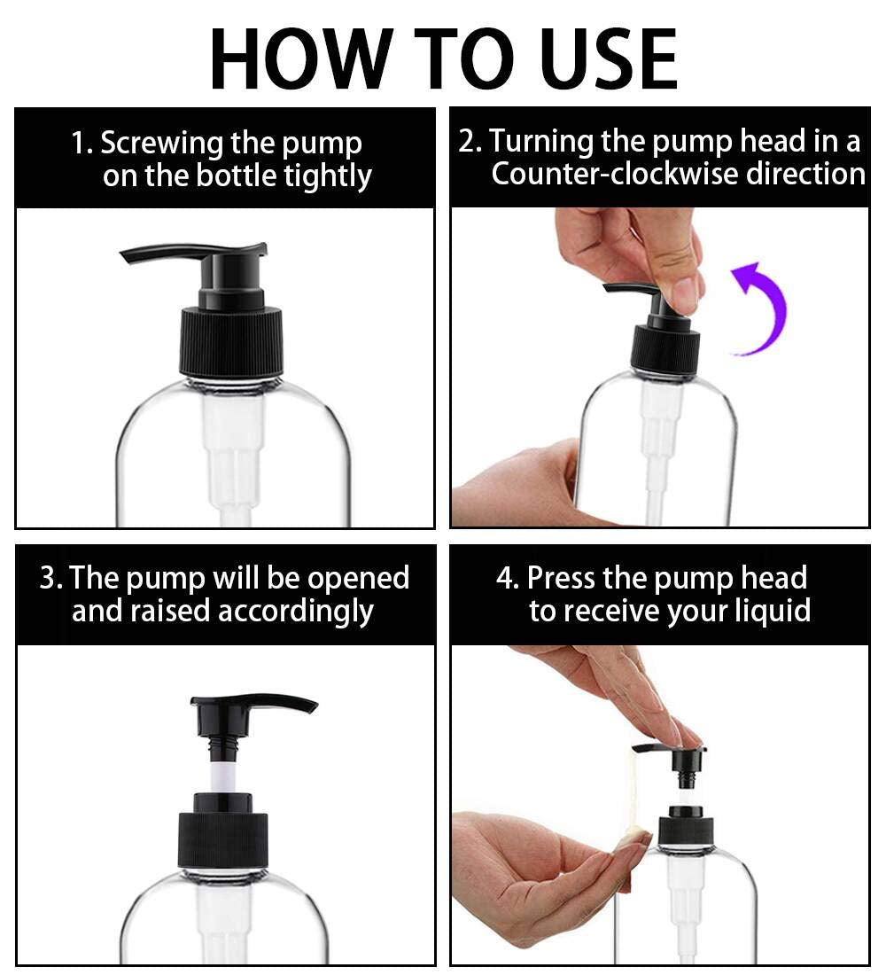 Vioetry multi-use bottle suitable for shampoo, lotion, or dish soap