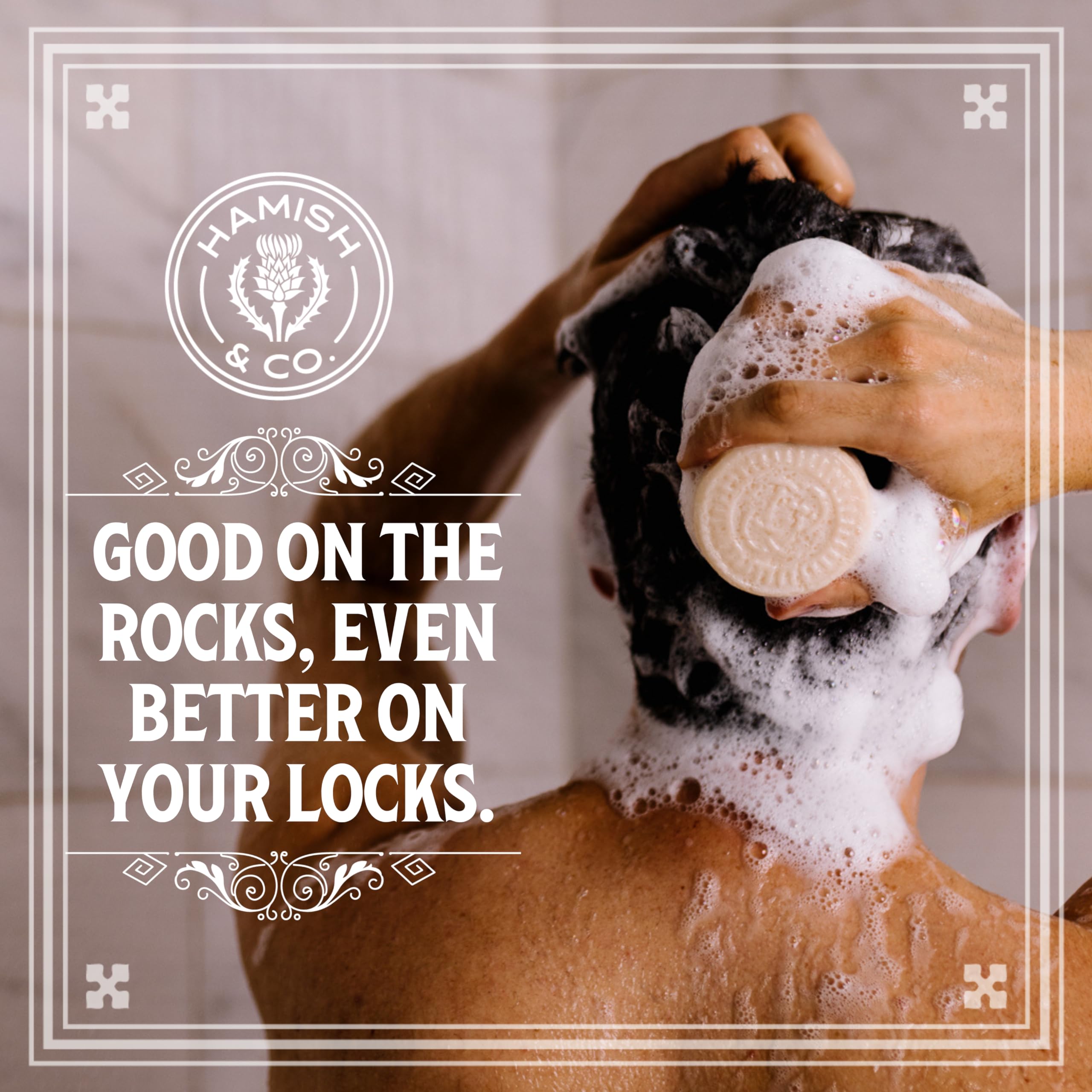 Viori Hamish & Co Conditioner Bar natural ingredients closeup highlights clean beauty.