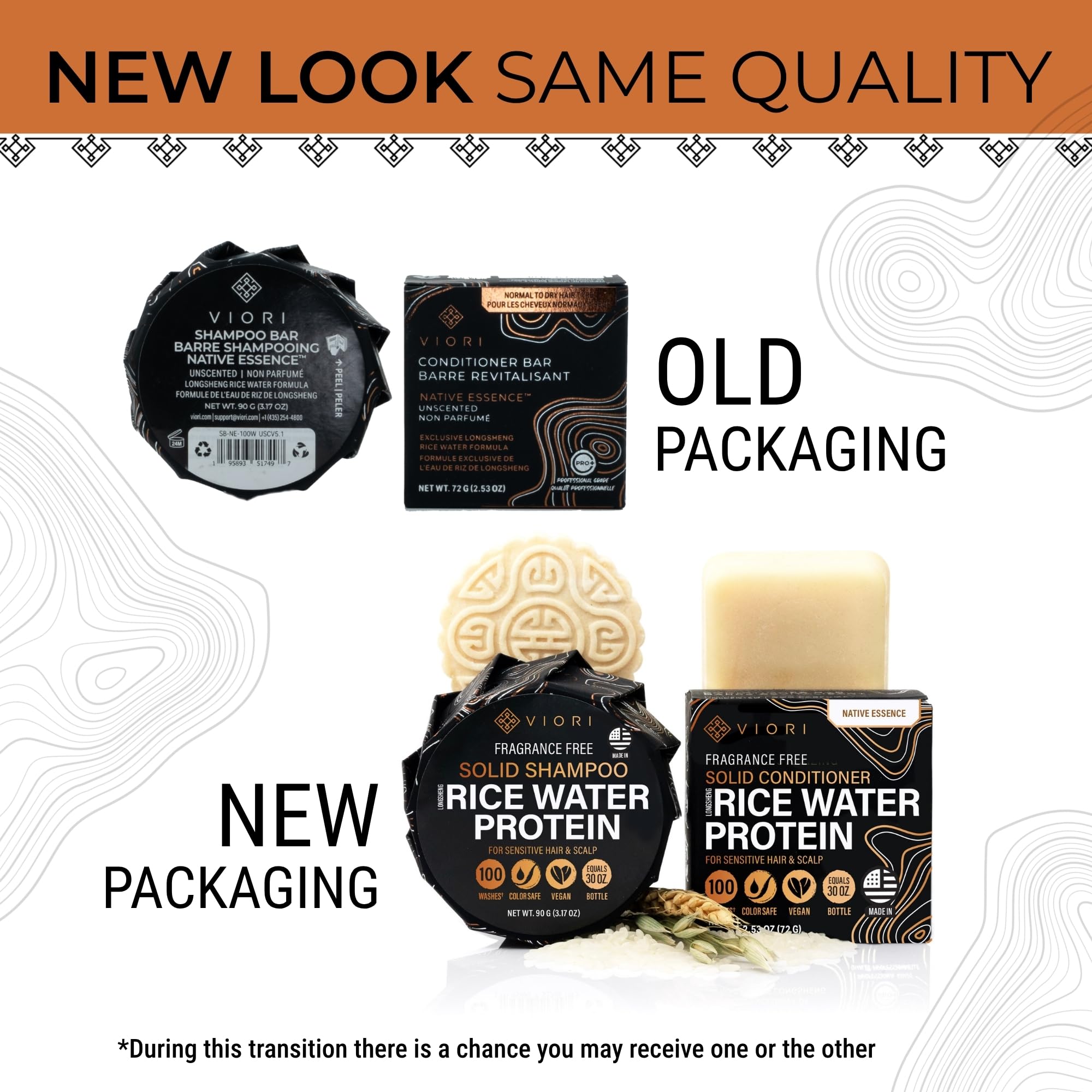 Viori Native Essence Shampoo Bar artisan packaging scene.