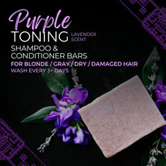 Viori Purple Conditioner Bar close-up highlights natural ingredients and vegan formula.
