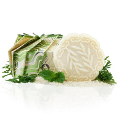 Viori Tea Tree Mint Shampoo Bar bottle pour for refreshing cleanse