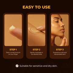 VIORY Tallow and Honey Balm with raw honey drizzle demonstrates natural, unscented formula.