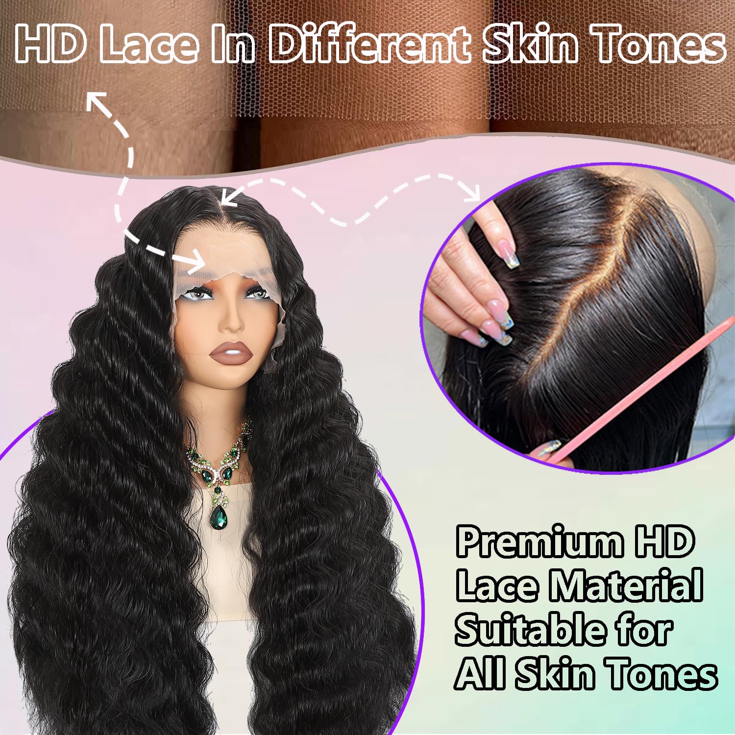 VIPPRETTY 30-inch length wig showcases dramatic deep wave and movement