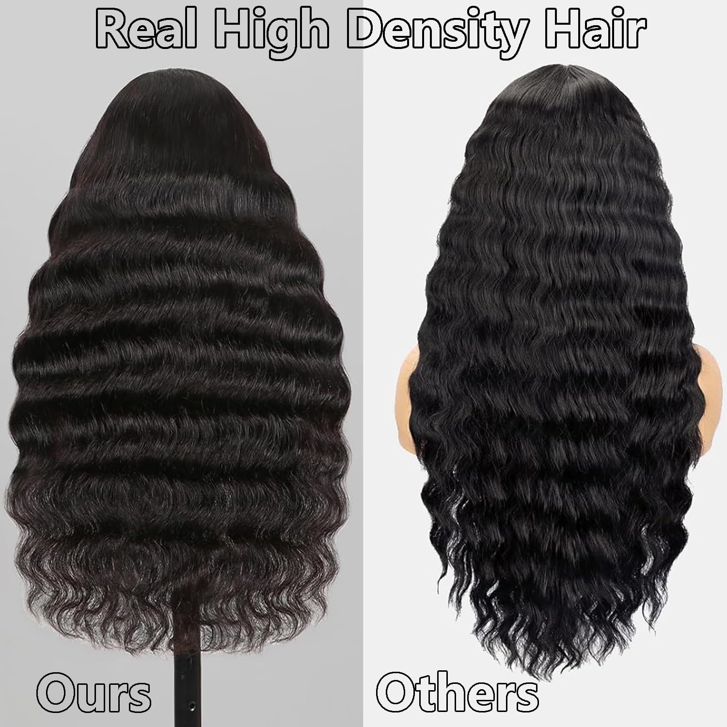 VIPPRETTY loose deep wave texture highlights soft, glamorous waves