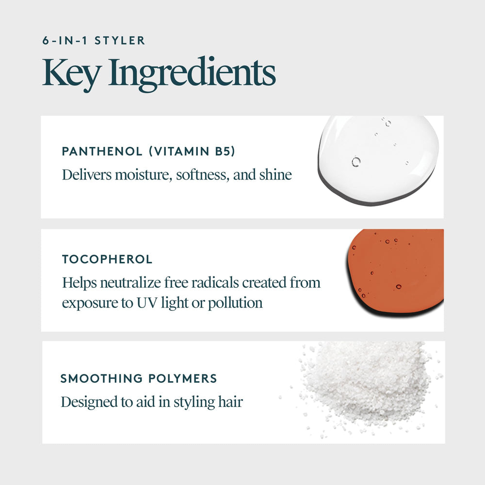 Virtue 6-in-1 Styler bathroom-counter setup suggests versatile daily use.