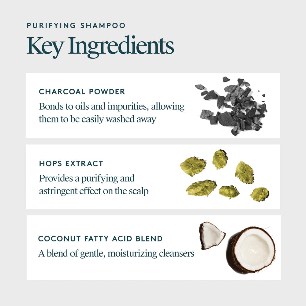 Virtue Clarifying Detox Shampoo lather demonstrates gentle cleansing.