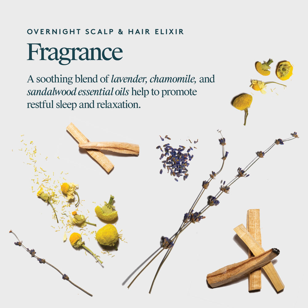 Virtue Correct Overnight Elixir calming fragrance shown as part of night routine.