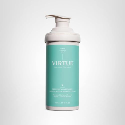 Virtue Recovery Conditioner swirl of product in sink-shot hints rich nourishing blend.