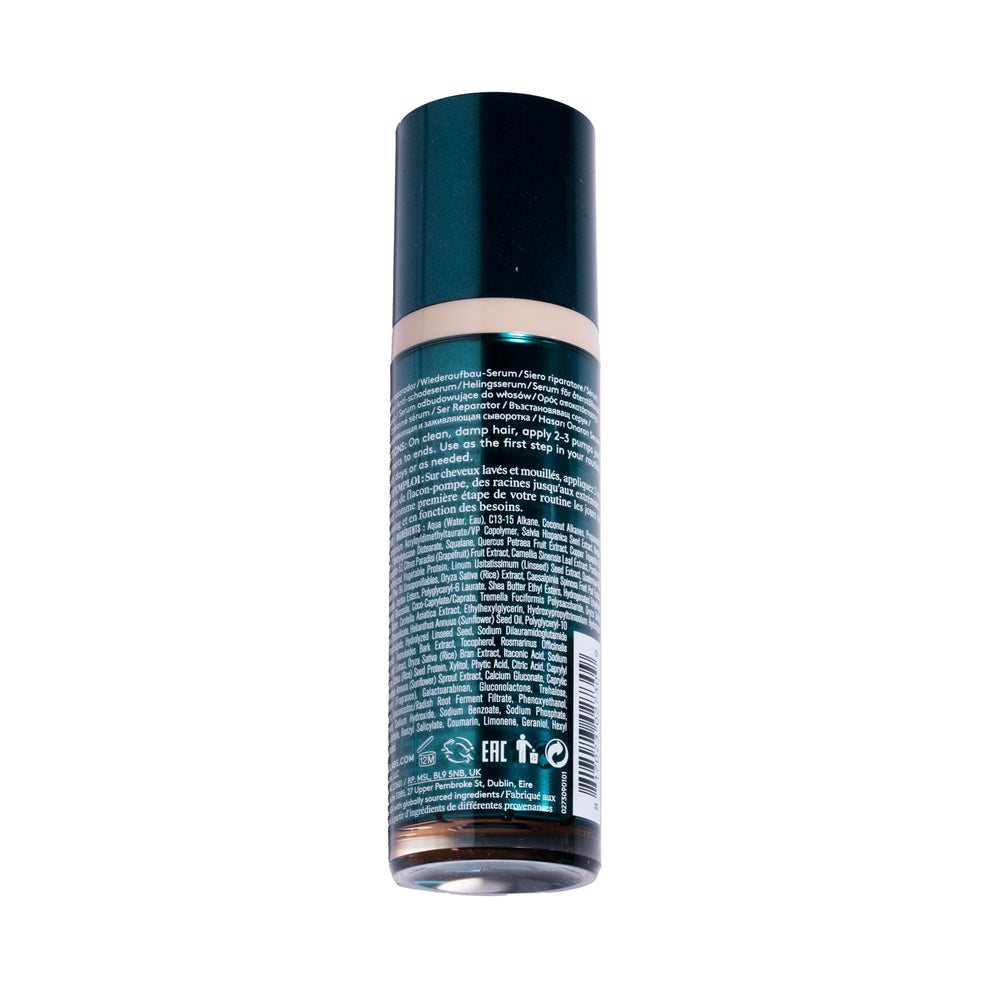 VIRTUE Recovery Damage Reverse Serum hair fiber close-up showing smoothing effect