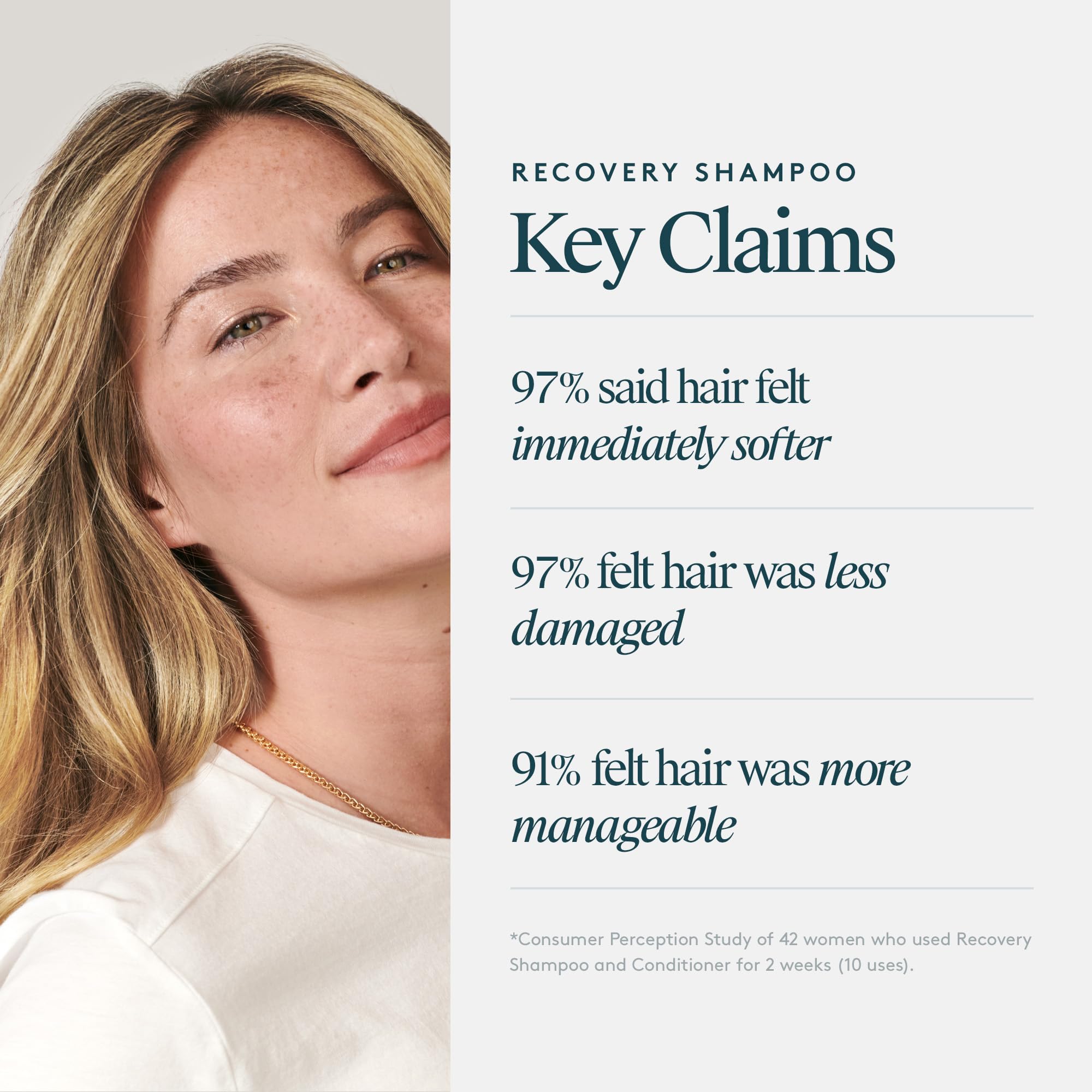 VIRTUE Recovery Shampoo sulfate-free label emphasizing gentle cleansing