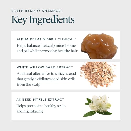 VIRTUE Scalp Remedy Lather shows a light cleansing foam that rinses clean.