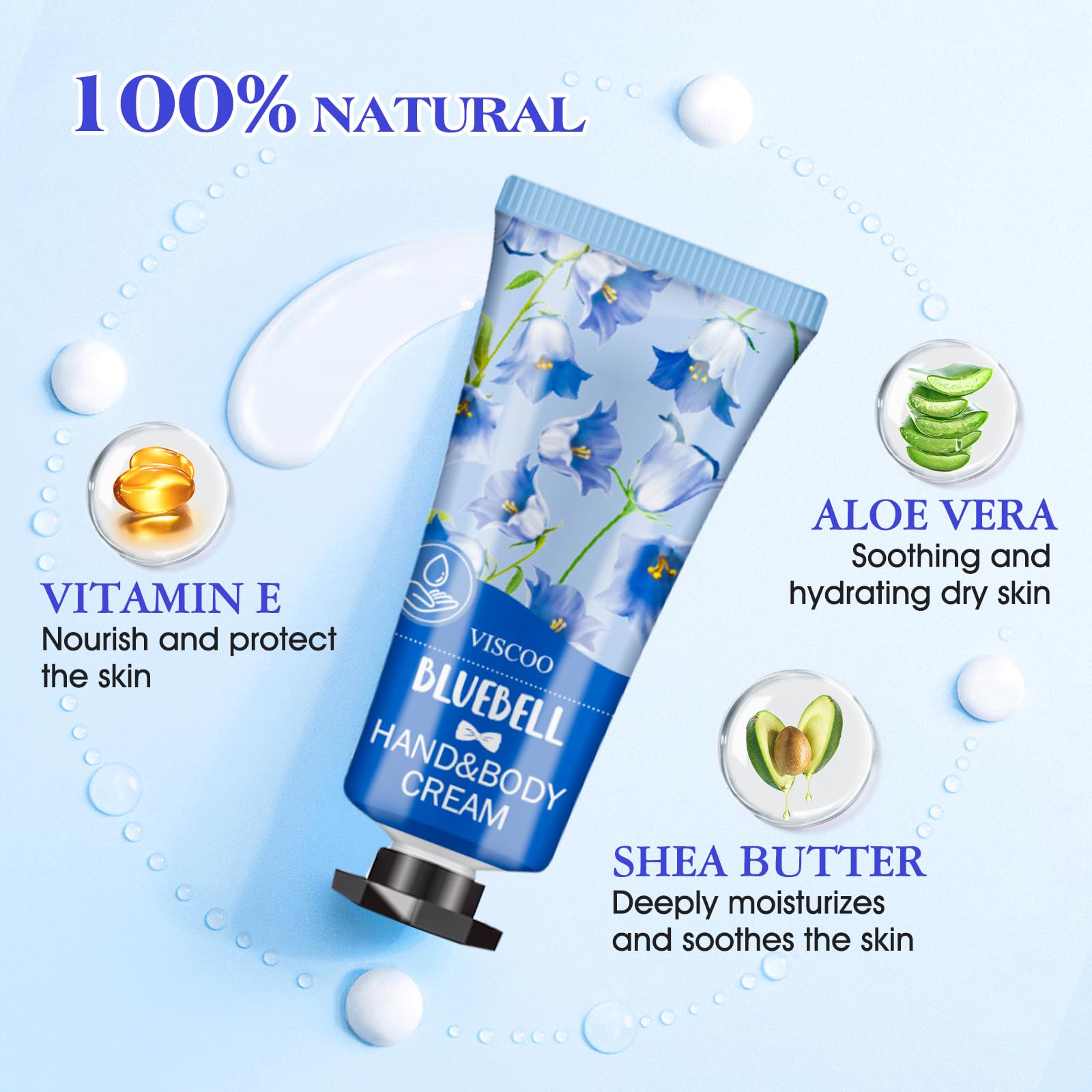 VISCOO 42-pack lavender-fragrance hand cream delivers soothing hydration during busy days.