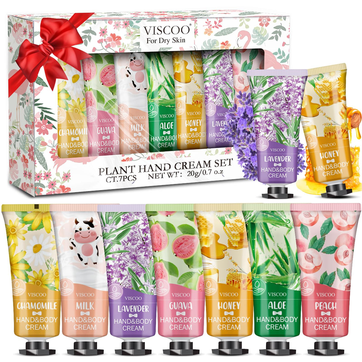 VISCOO 7-pack gift set packaging, gifting-ready display.