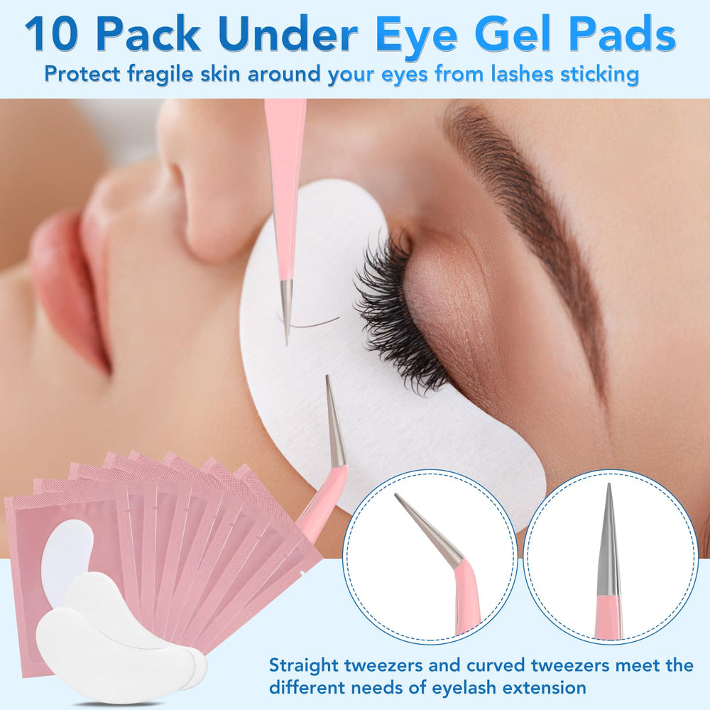 VISCOO practice eyelashes and glue rings support safe, repeatable training without extra purchases.