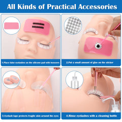 VISCOO silicone eyelash extension pad provides reusable surface for tidy work area.