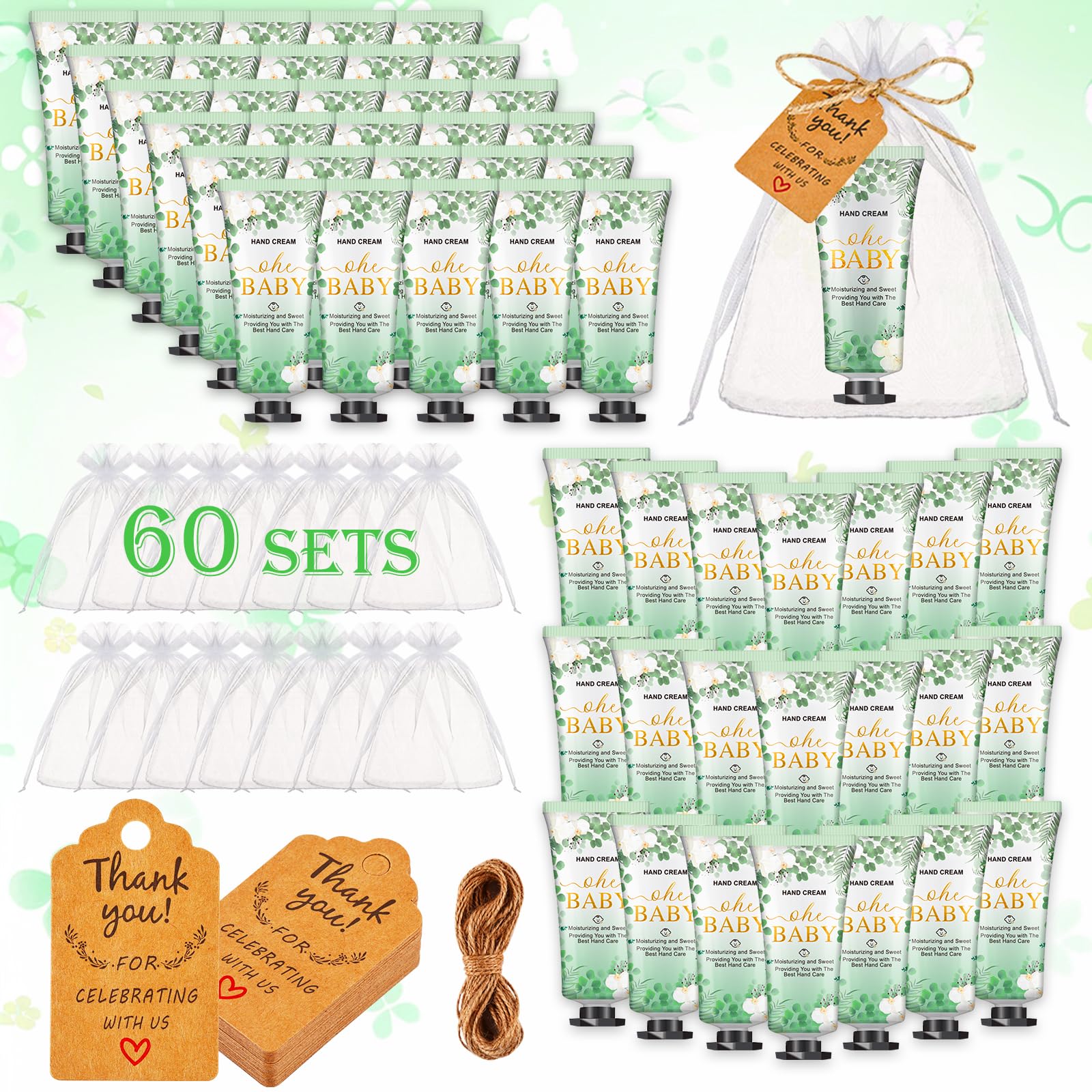 VISCOO Oh Baby hand lotion pack—travel-size gifts for baby showers and weddings.