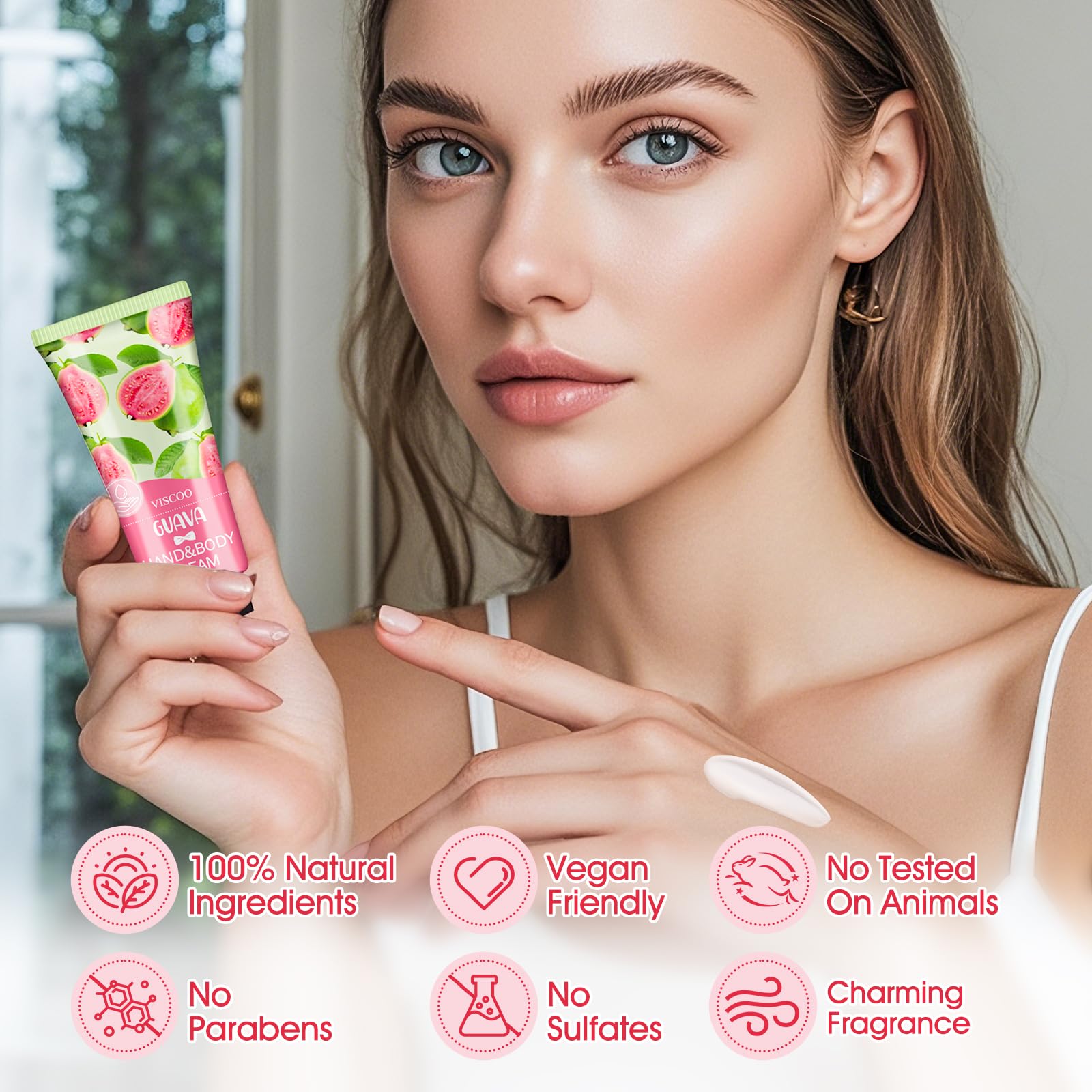 VISCOO travel-size hand creams, compact bulk for on-the-go use.