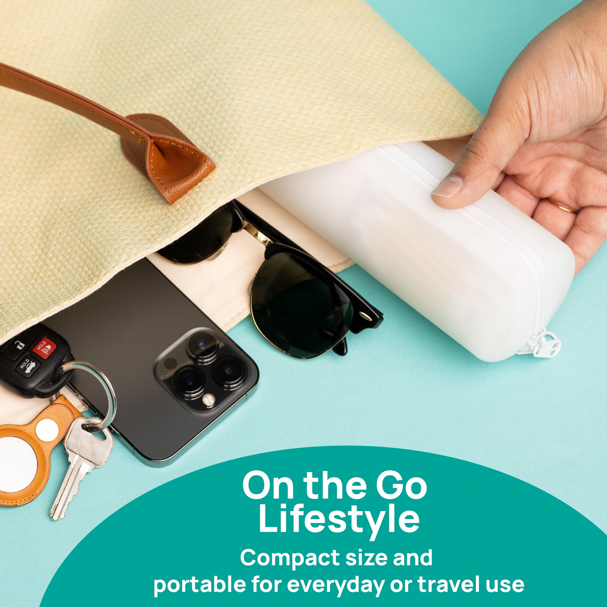 Visfresh purse-organization hair-accessory holder keeps hair ties and pins neatly stored.