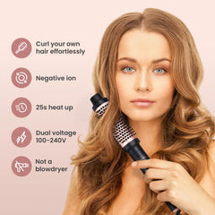 VISOFO Wavy Thermal Brush Pro rose gold housing for stylish styling moments