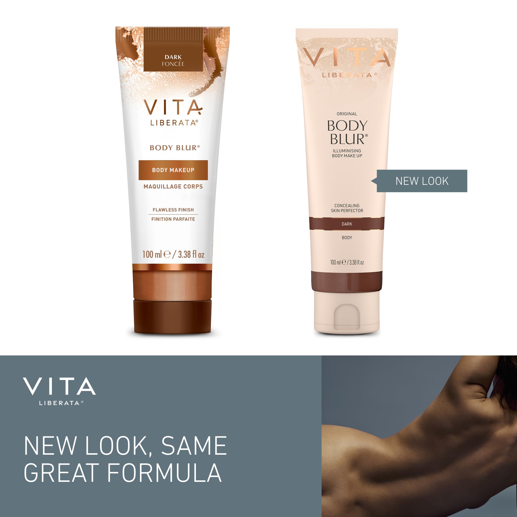 Vita Liberata Body Blur Dark hands close-up highlights precise application for even tone.