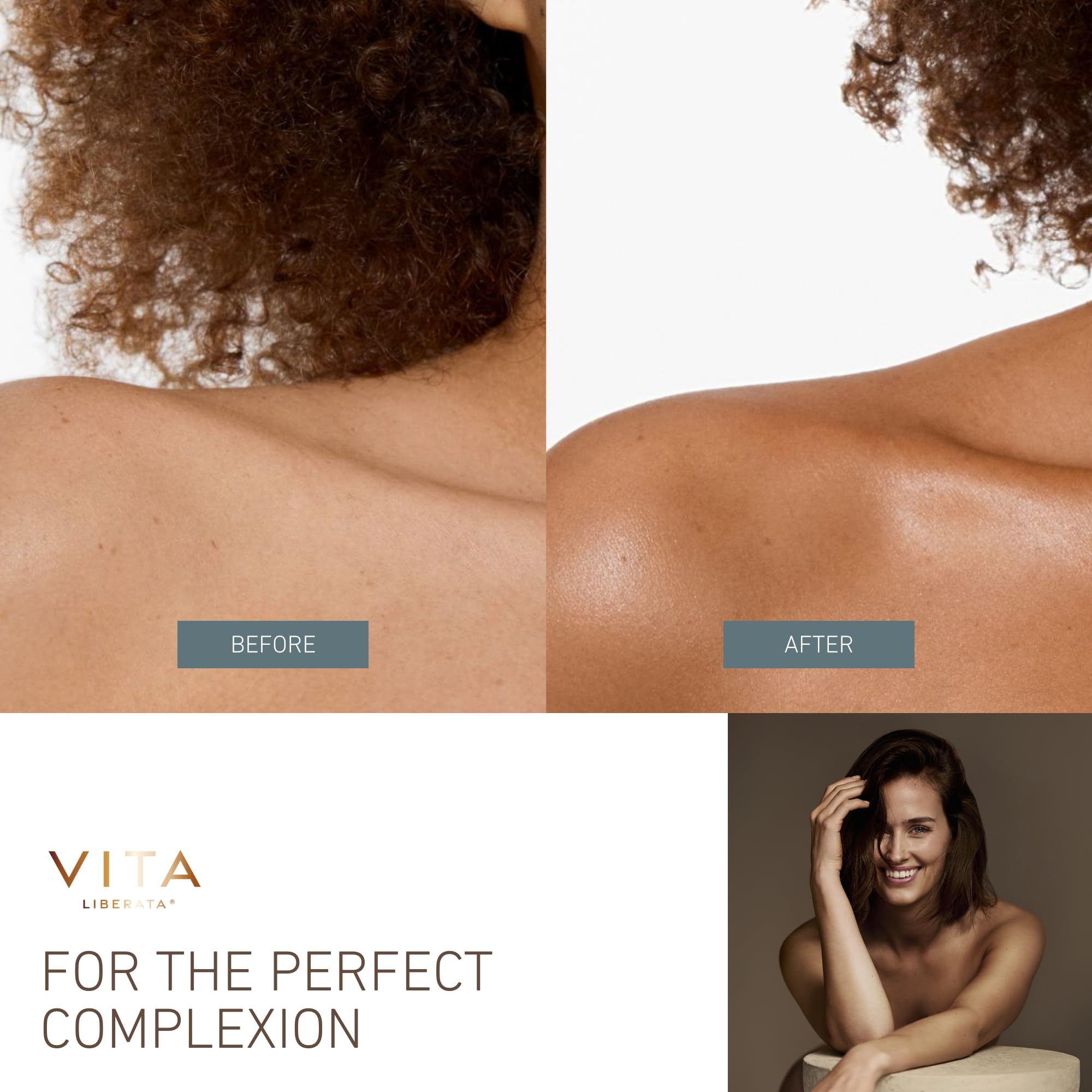 Vita Liberata Body Blur Dark texture close-up reveals a soft, hydrated-looking finish.