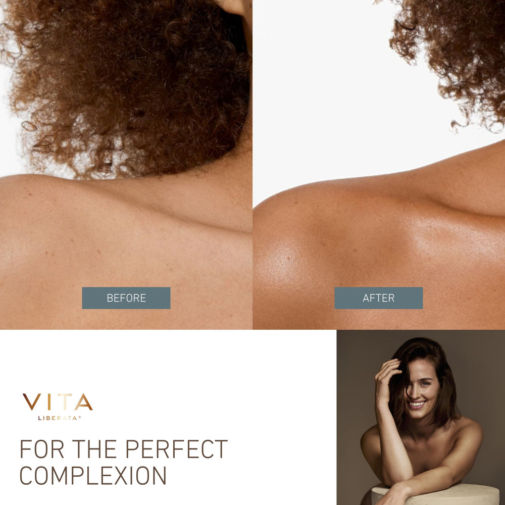 Vita Liberata Body Blur Dark texture close-up reveals a soft, hydrated-looking finish.