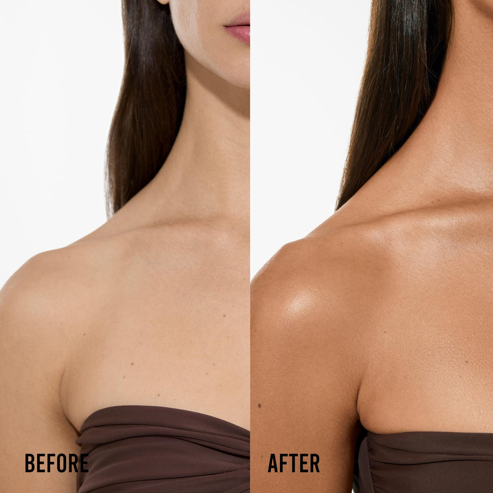 Vita Liberata Body Blur on decollete glows naturally