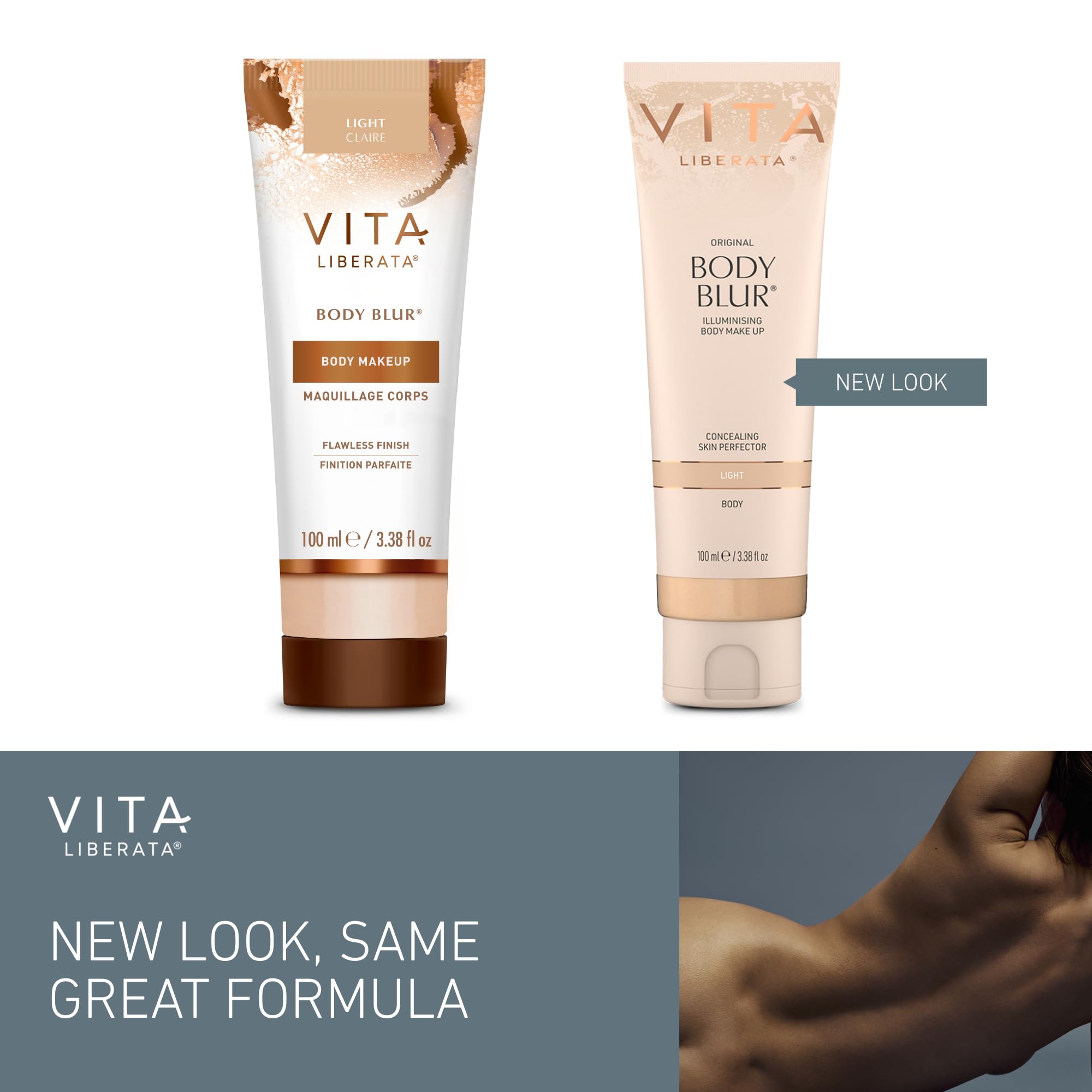 Vita Liberata Body Blur organic ingredients scene featuring glycerin and shea butter