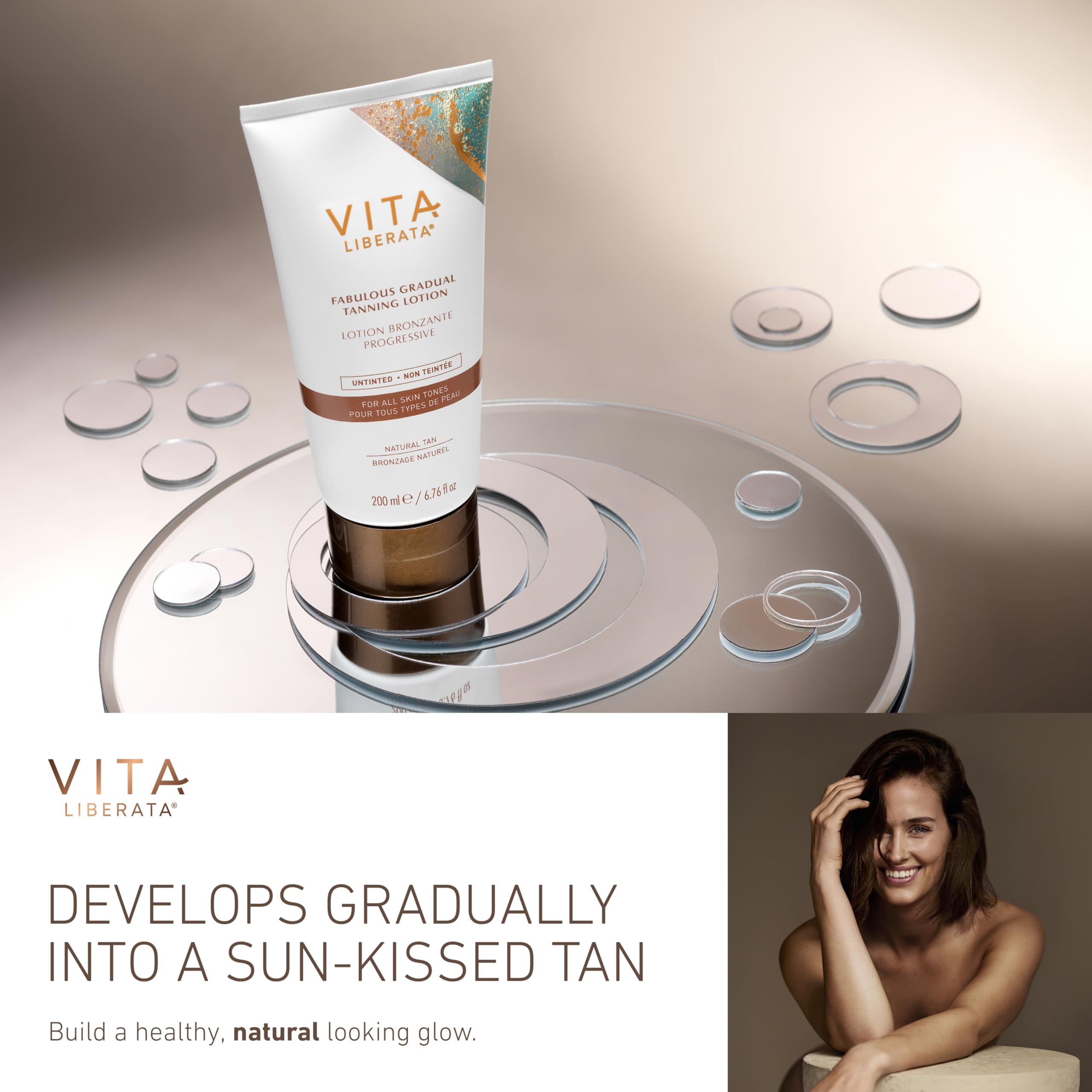 Vita Liberata Gradual Lotion untinted formula ready for direct application