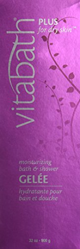 Vitabath Moisturizing Bath Gelee texture closeup showing silky lather for gentle cleansing.