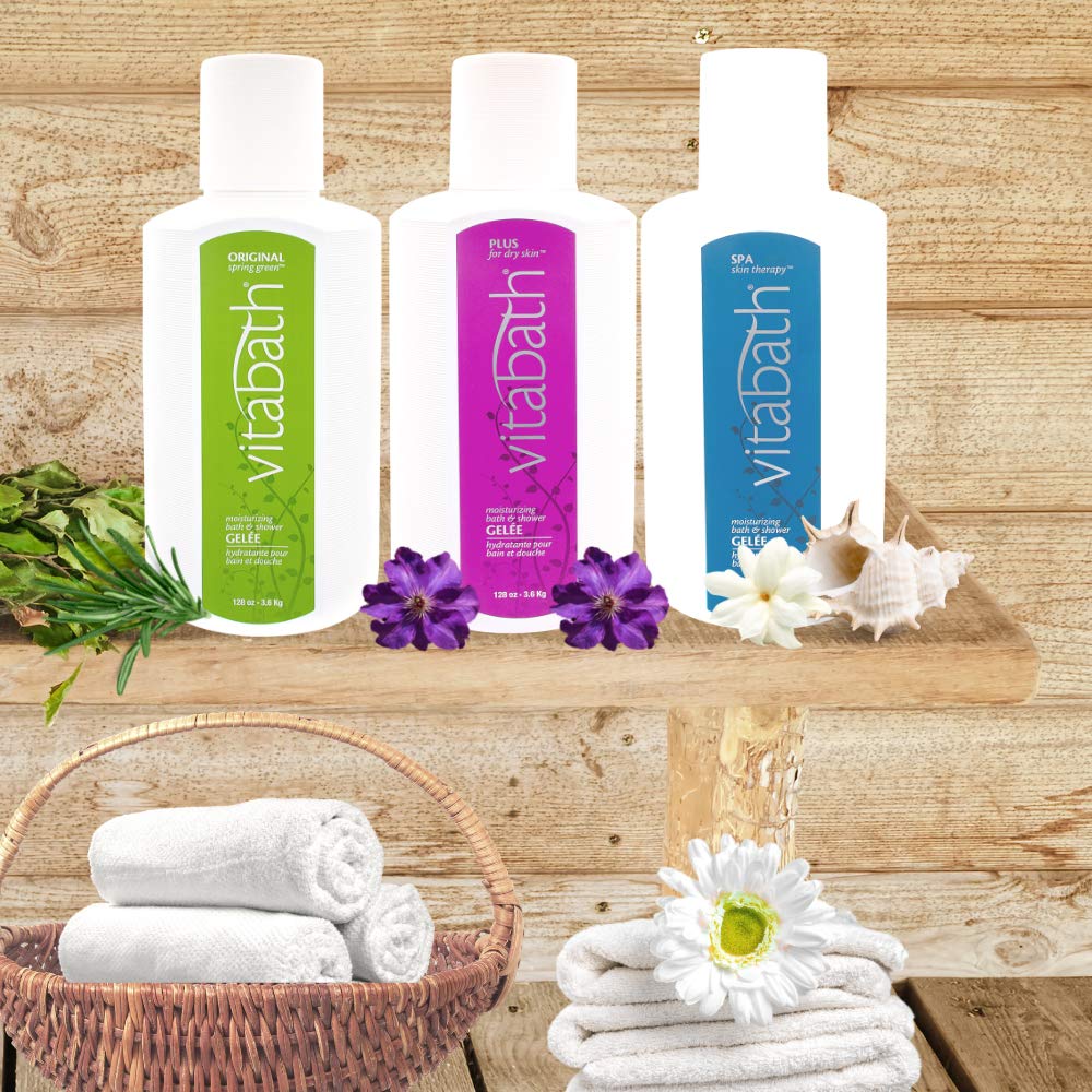 Vitabath Original Spring Green bubbles showcase luxurious bath foam.