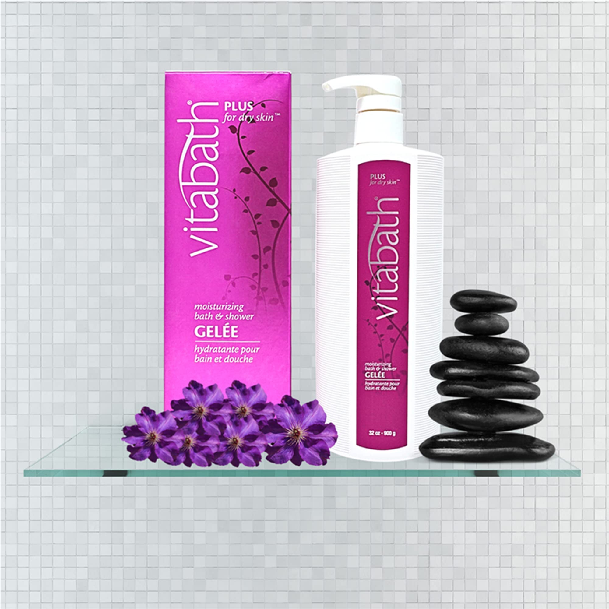 Vitabath Plus aroma jasmine violet—sensory scent enhances shower routine.