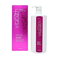 Vitabath Plus for Dry Skin bottle—hydrating cleanse for silky skin.