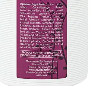 Vitabath Plus pump-dispense—easy spa-style lather with replenishing oils.