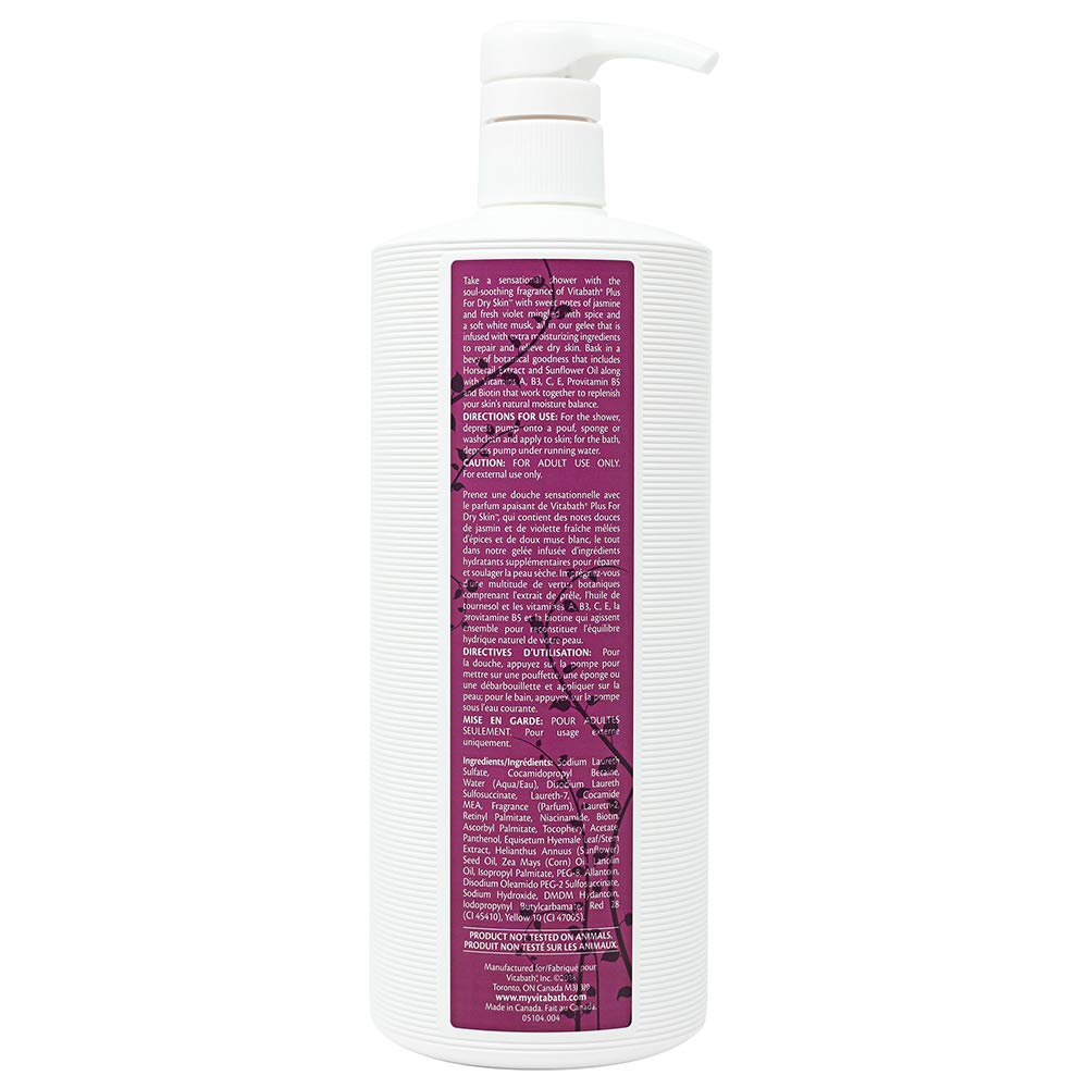 Vitabath Plus PETA-certified logo indicates cruelty-free skincare.