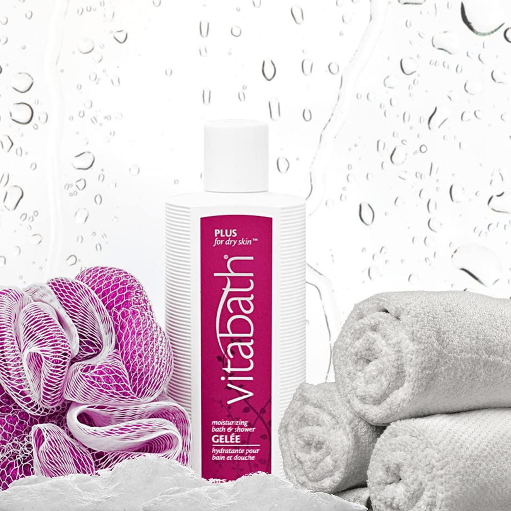 Vitabath Plus spa bath scene suggests a relaxing soak with hydrating benefits.