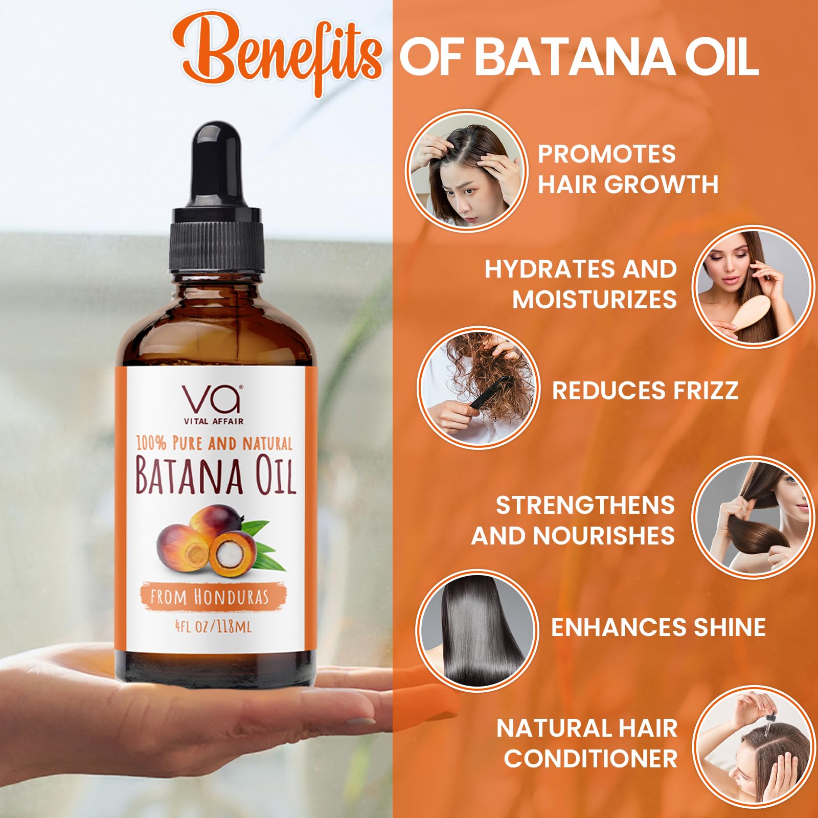 VITAL AFFAIR Batana Oil skin nourishment showcases dual-use beauty benefits.