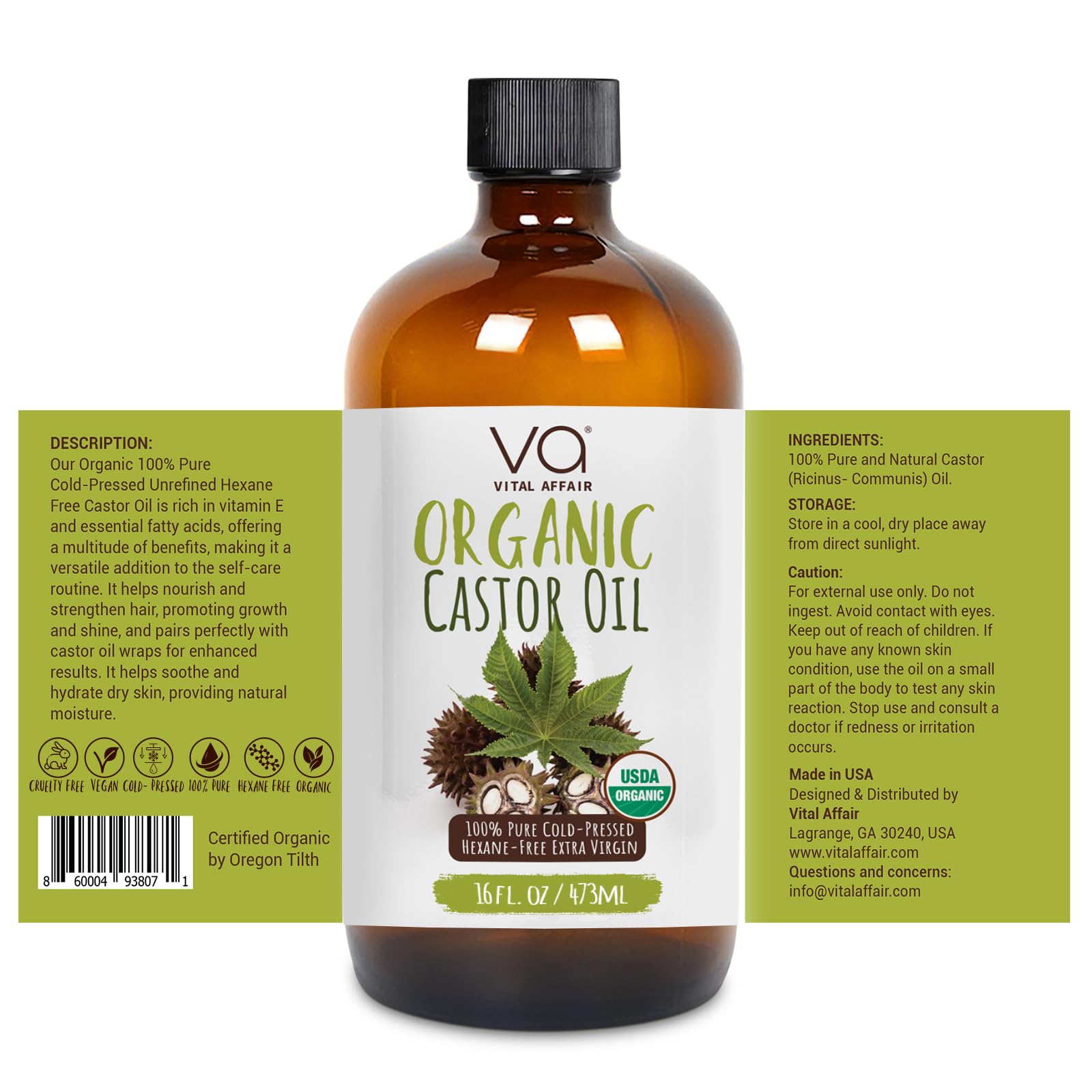 VITAL AFFAIR eyelashes and eyebrows growth with castor oil application