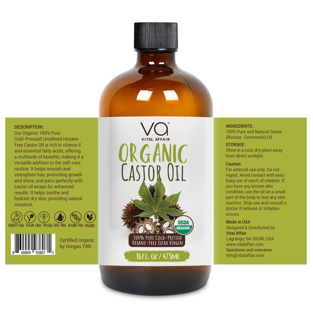 VITAL AFFAIR eyelashes and eyebrows growth with castor oil application