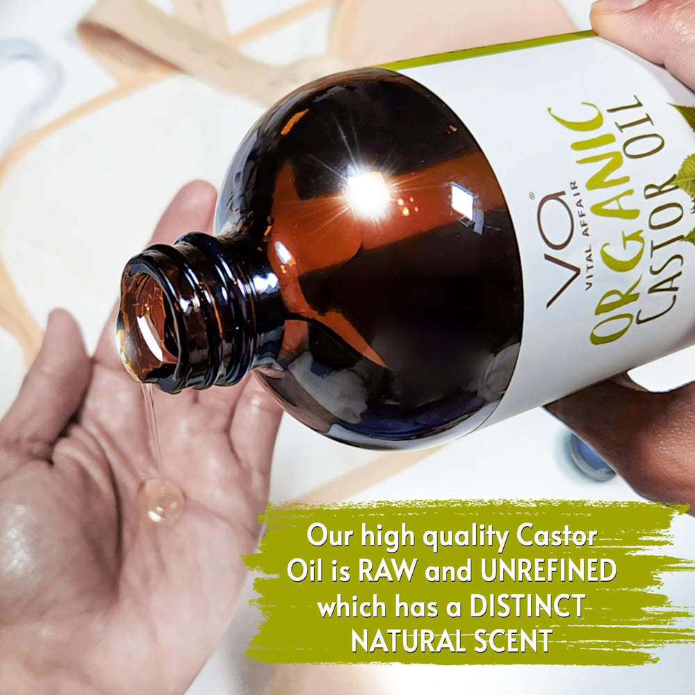 VITAL AFFAIR packaging box protects the organic oil during shipping.