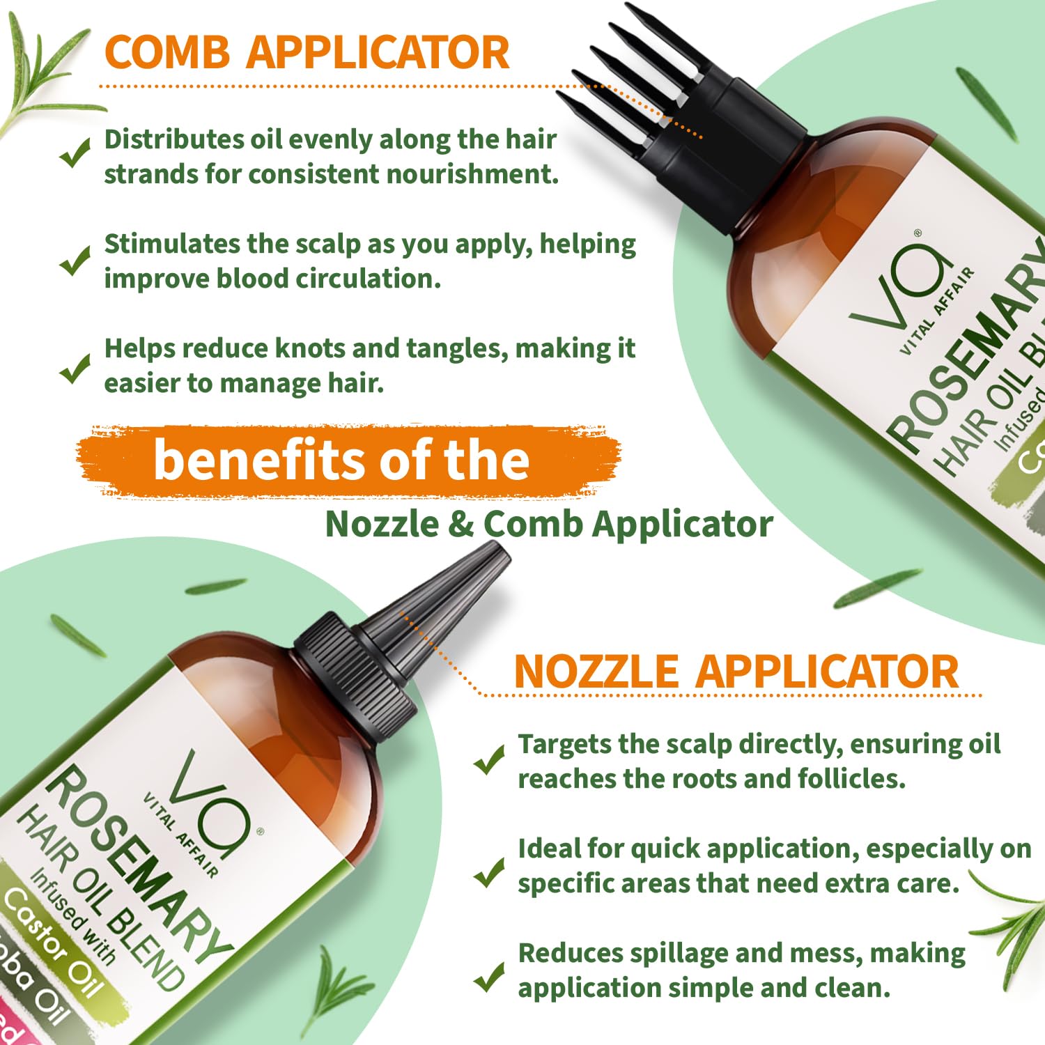 VITAL AFFAIR blend highlights jojoba, castor, batana oils for scalp care