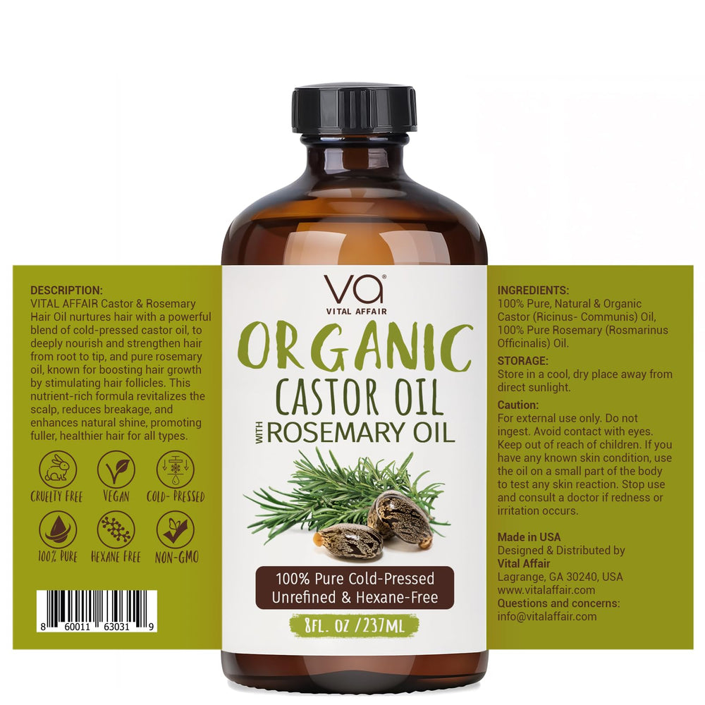 Vital Affair vitamin E-rich oil provides improved hair texture and shine.